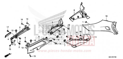 SIDE COVER GL1800J de 2018